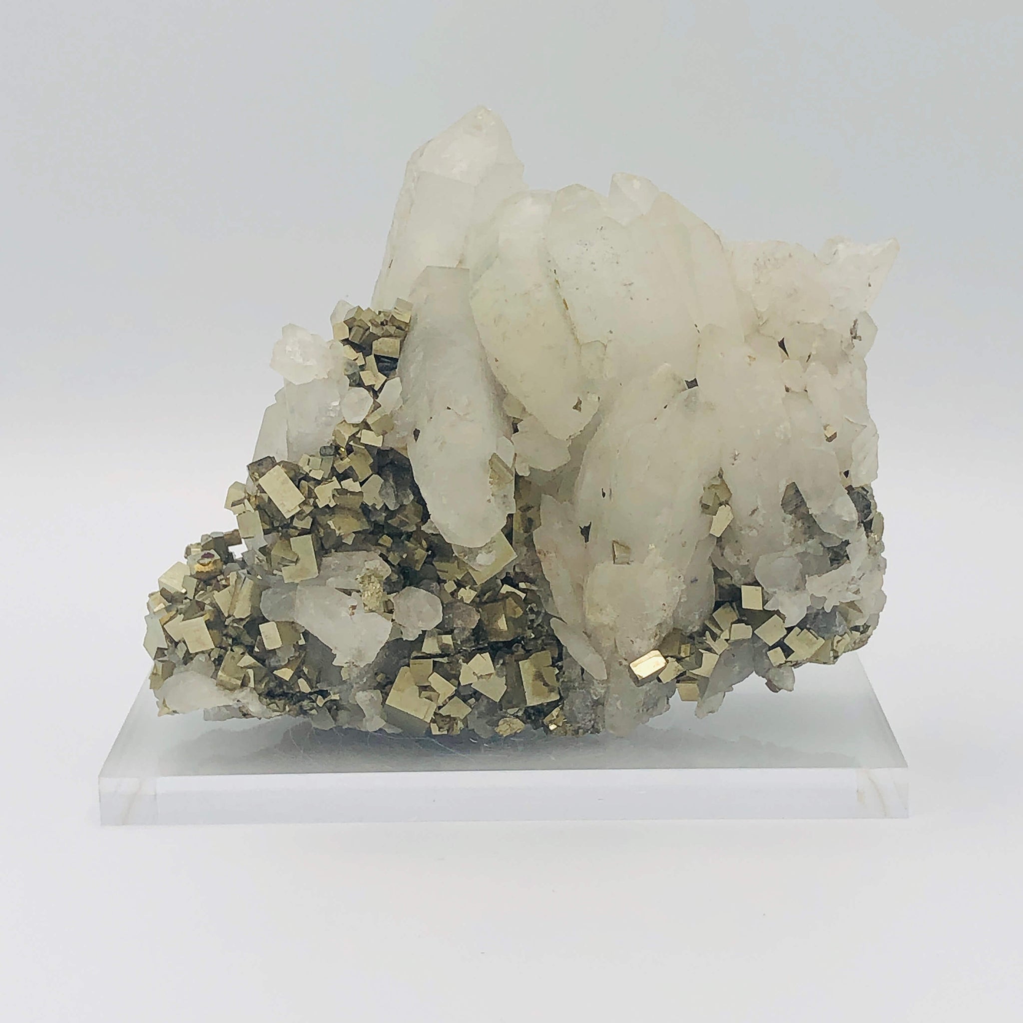 Hera - Crystal Cluster With Silver Base